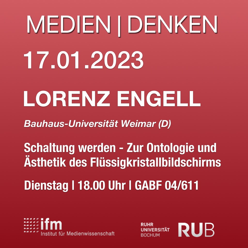 Medien|Denken – Lorenz Engell – Schaltung werden Medien|Denken – Lorenz Engell – Schaltung werden